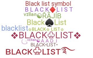 Kælenavn  - blacklist