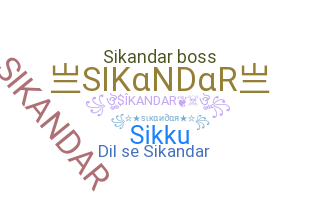 Kælenavn  - Sikandar