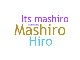 Kælenavn  - mashiro