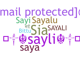 Kælenavn  - Sayali