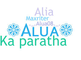 Kælenavn  - Alua