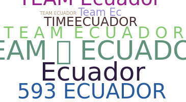 Kælenavn  - TeamEcuador