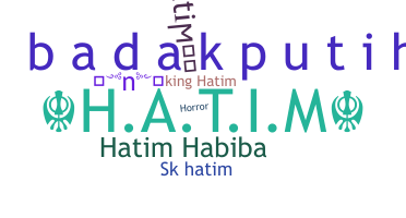 Kælenavn  - Hatim