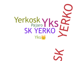 Kælenavn  - YerKo