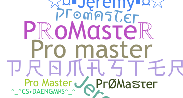 Kælenavn  - ProMaster