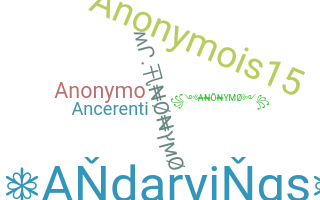 Kælenavn  - anonymo