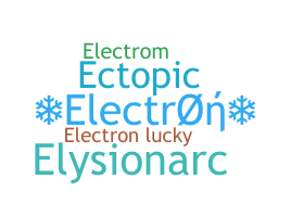 Kælenavn  - electron