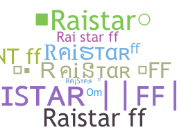 Kælenavn  - RaistarFF