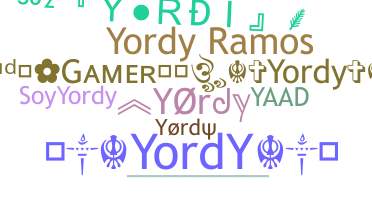 Kælenavn  - Yordy