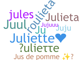 Kælenavn  - Juliette