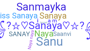 Kælenavn  - Sanaya