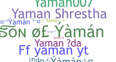 Kælenavn  - Yaman