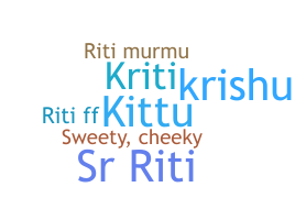 Kælenavn  - Riti