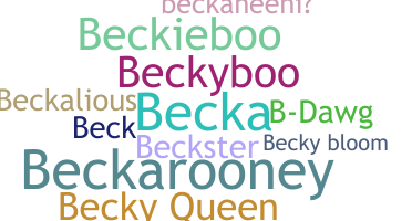Kælenavn  - Becky