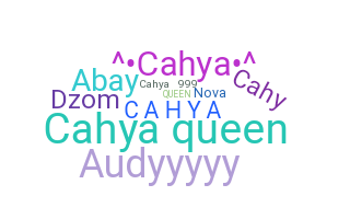 Kælenavn  - Cahya