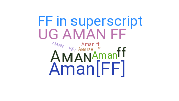 Kælenavn  - AMANFF