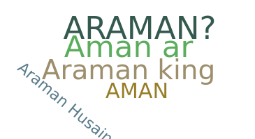 Kælenavn  - Araman