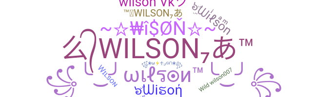 Kælenavn  - Wilson