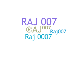 Kælenavn  - RAJ007