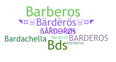 Kælenavn  - Barderos