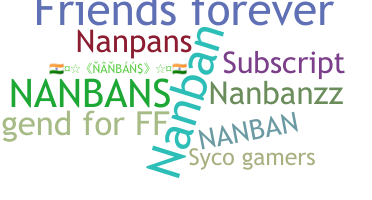 Kælenavn  - Nanbans