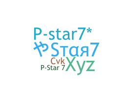 Kælenavn  - PStar7