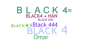 Kælenavn  - BLACK4