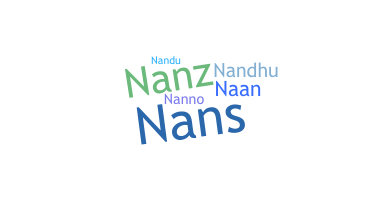 Kælenavn  - Nandana