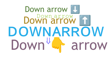 Kælenavn  - downarrow