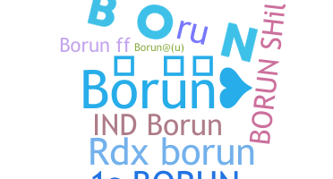 Kælenavn  - Borun