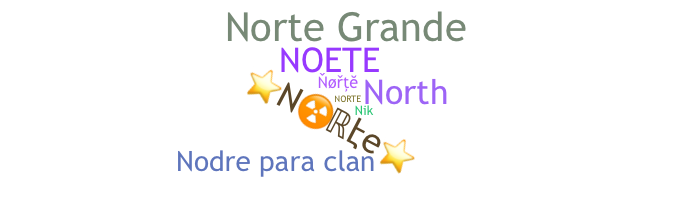 Kælenavn  - Norte