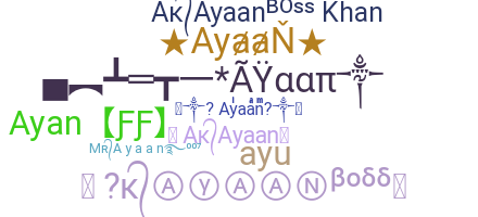 Kælenavn  - Ayaan