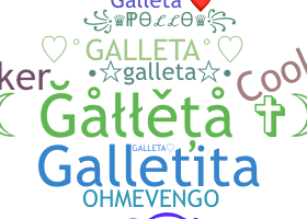 Kælenavn  - Galleta