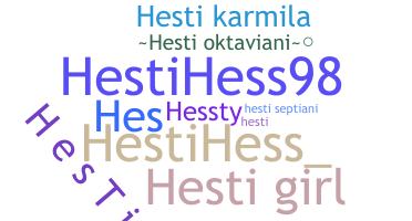 Kælenavn  - Hesti
