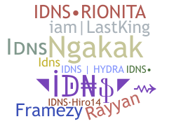Kælenavn  - IDNS