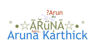 Kælenavn  - Aruna