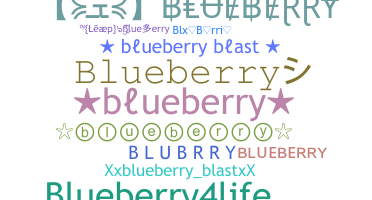 Kælenavn  - blueberry