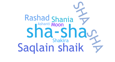 Kælenavn  - Shasha